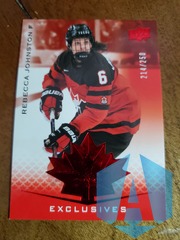 2021-22 Upper Deck Team Canada Juniors REBECCA JOHNSTON #51 Exclusives 214/250